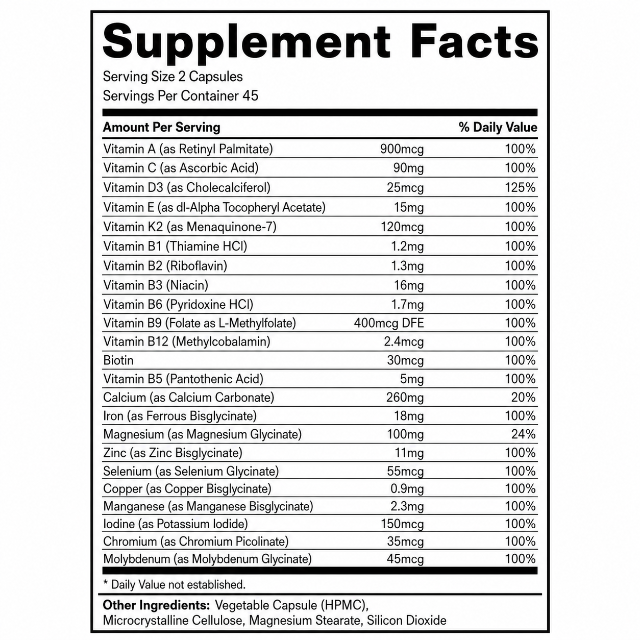 VOLTIX Complete Multivitamin