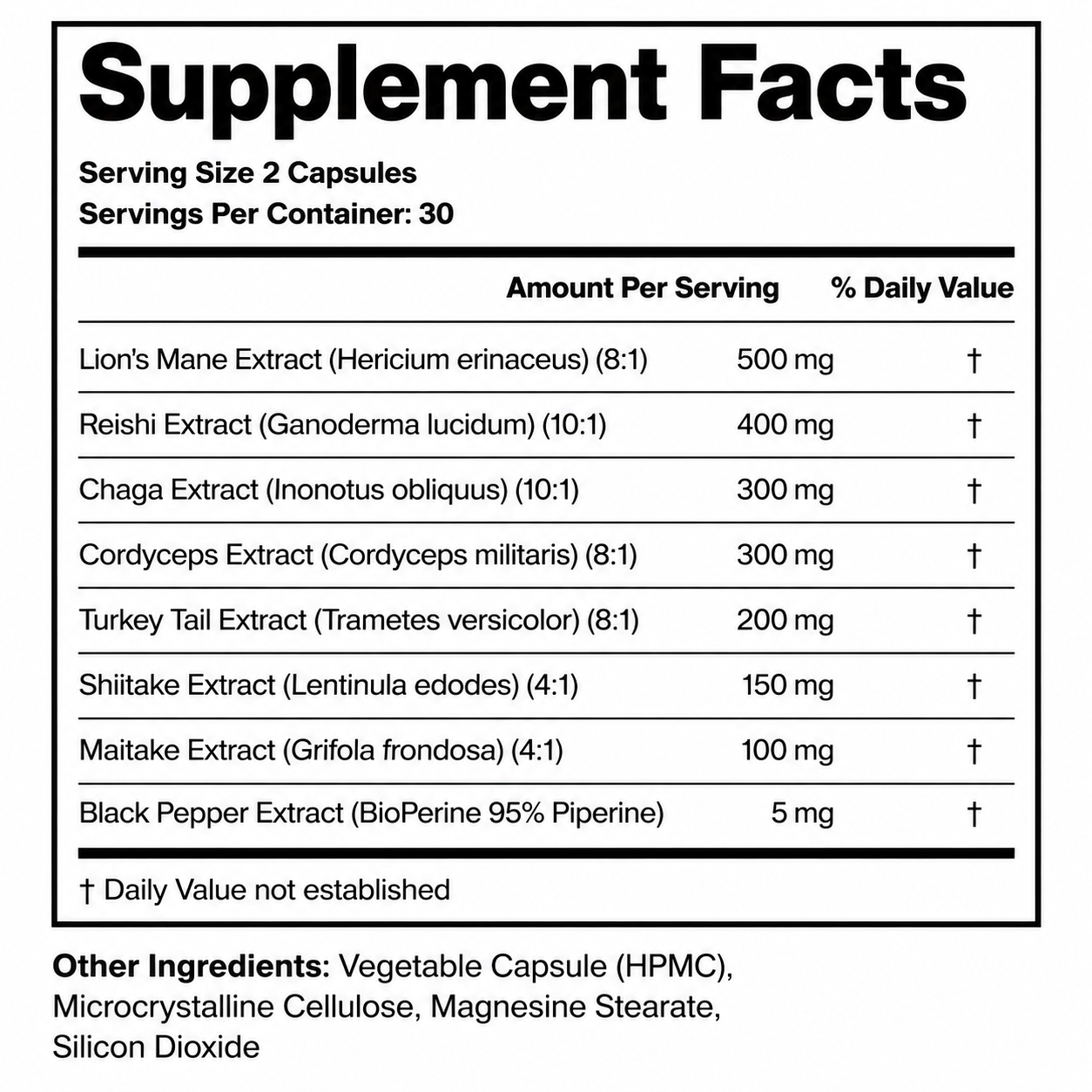 VOLTIX Mushroom Extract Complex